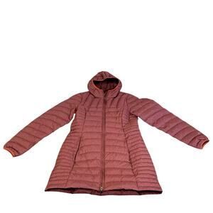 Women's Eddie Bauer Astoria Puffer/Down Hooded Long Jacket  Size M
